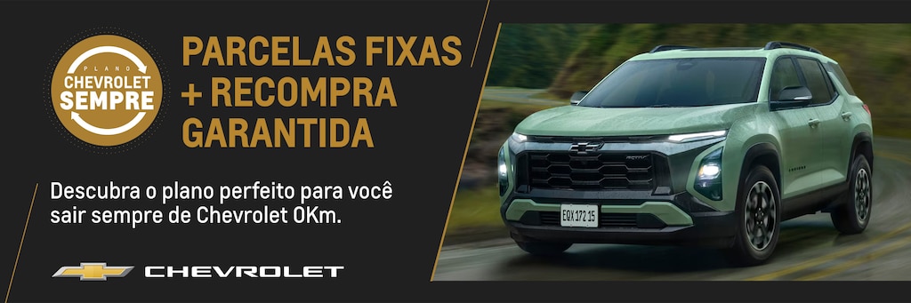 Conheça o plano Chevrolet Sempre na Absoluta Caieiras