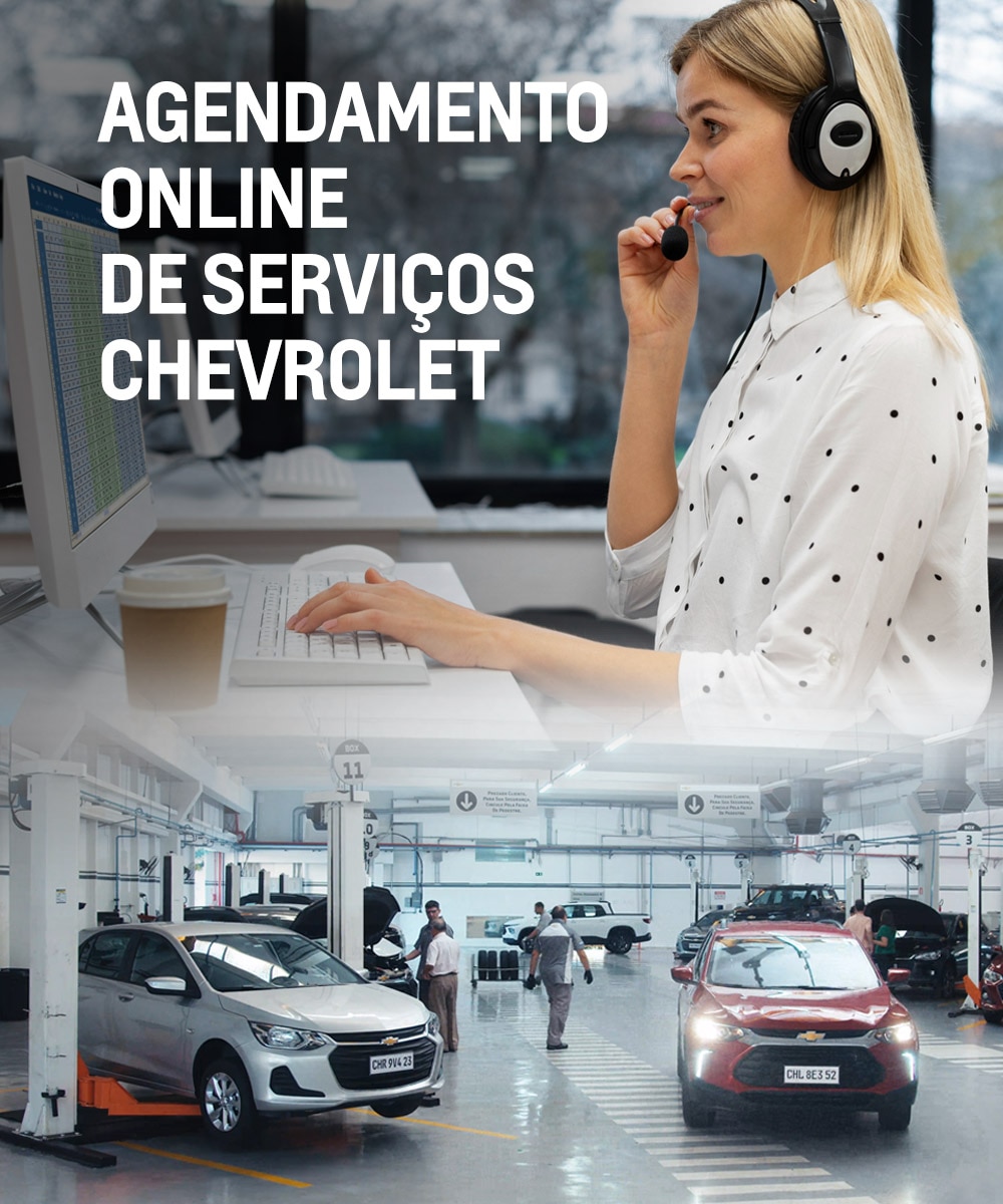 Faça agendamento de serviços Chevrolet online na Absoluta Caieiras